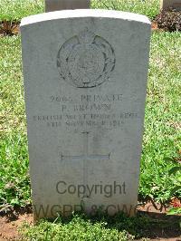 Dar Es Salaam War Cemetery - Brown, P